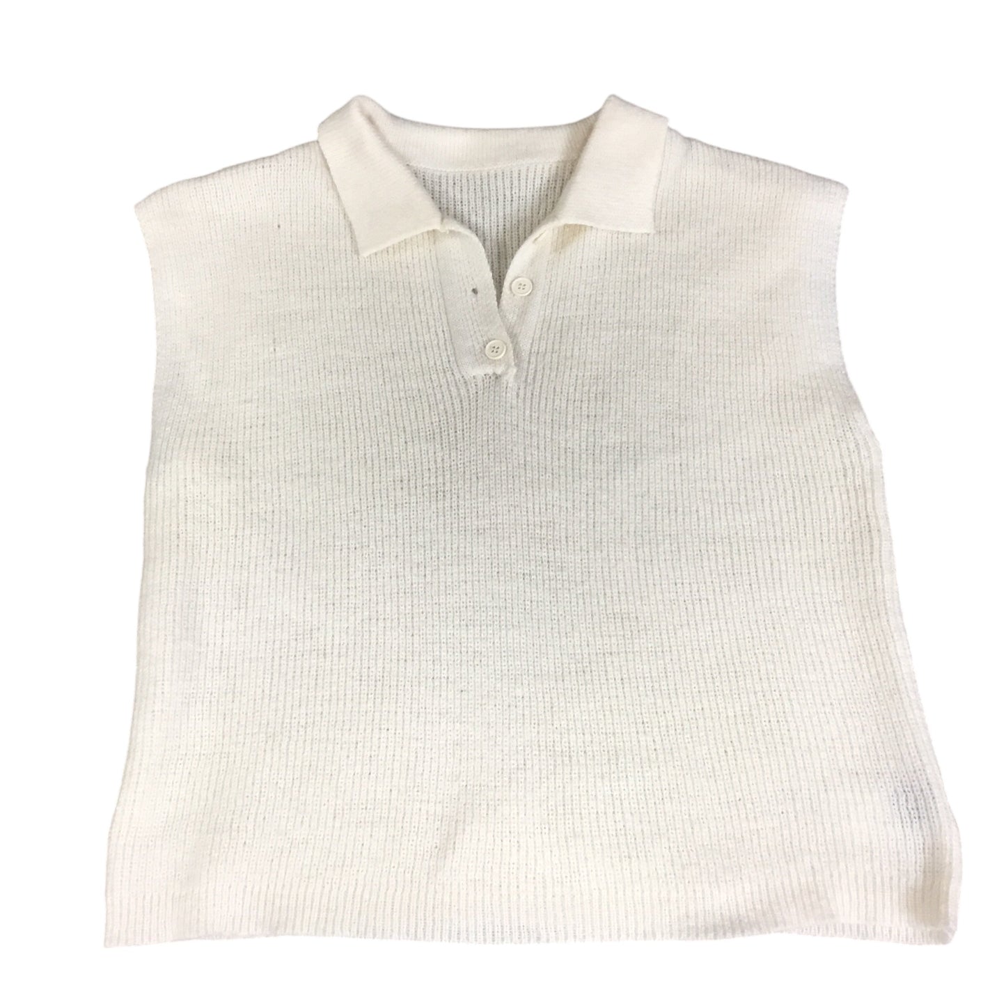 Vest Sweater By Shein In Cream, Size: 1x