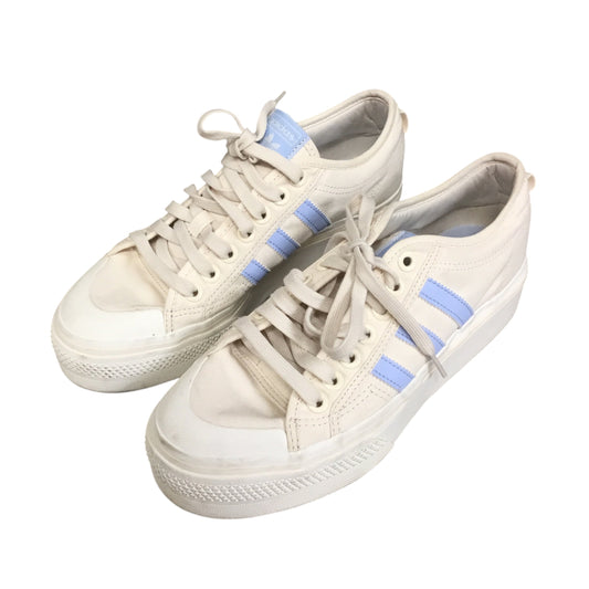 Shoes Sneakers By Adidas In Blue & Cream, Size: 10