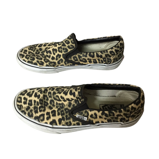 Shoes Flats By Vans In Animal Print, Size: 9.5