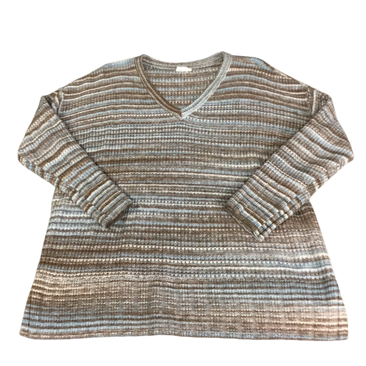 Sweater By Ana In Blue & Brown, Size: Xxl