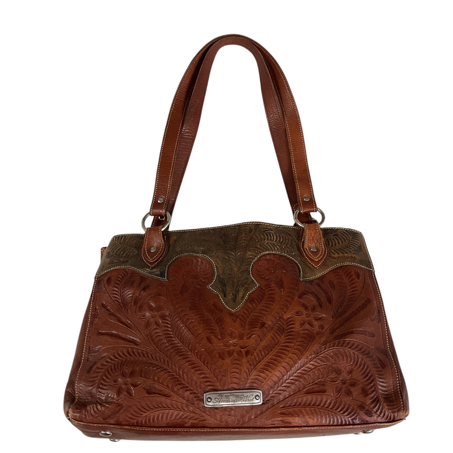 Handbag Leather By Cmb, Size: Medium