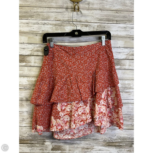 Skirt Mini & Short By Altard State In Blue & Orange, Size: M
