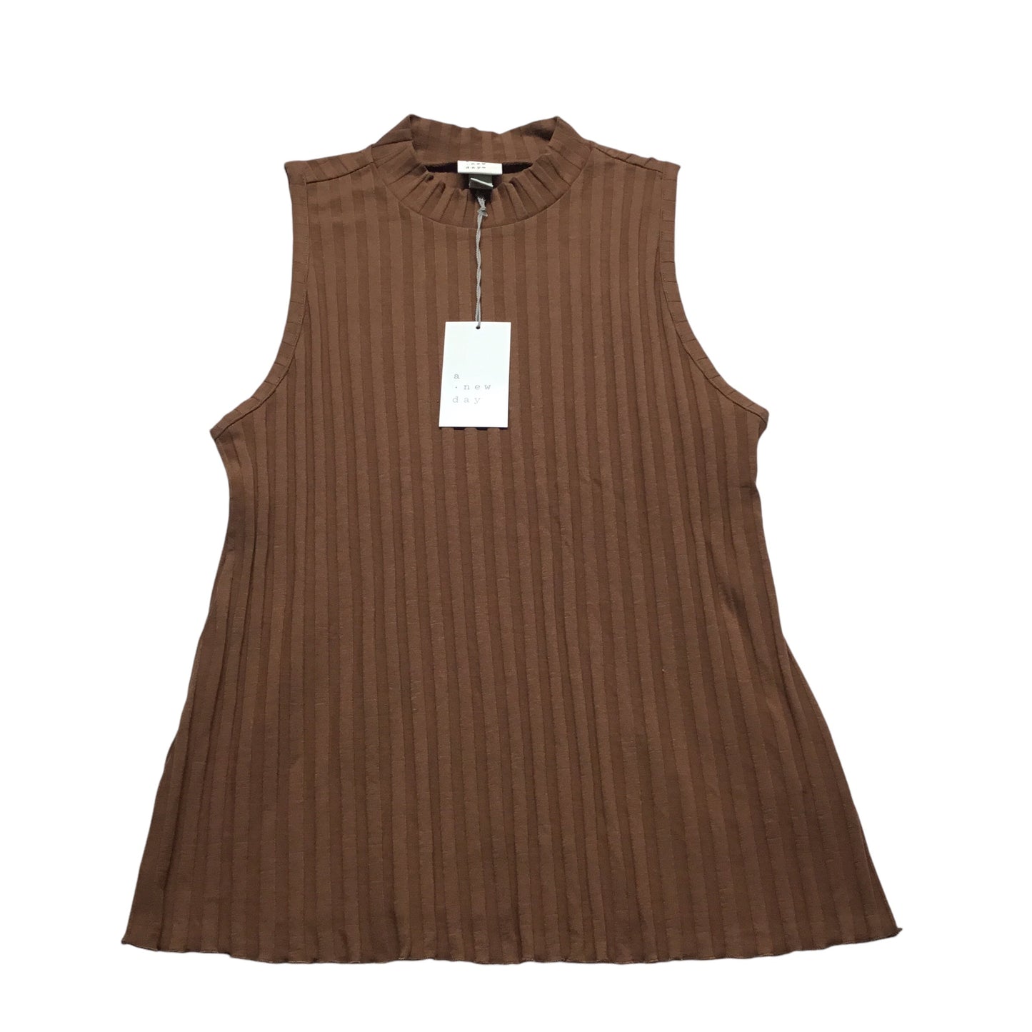 Top Sleeveless By A New Day In Brown, Size: S