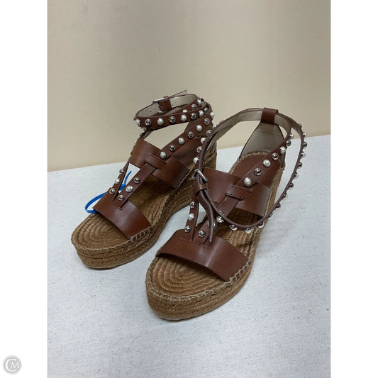 Shoes Luxury Designer By Jimmy Choo In Brown, Size: 6.5