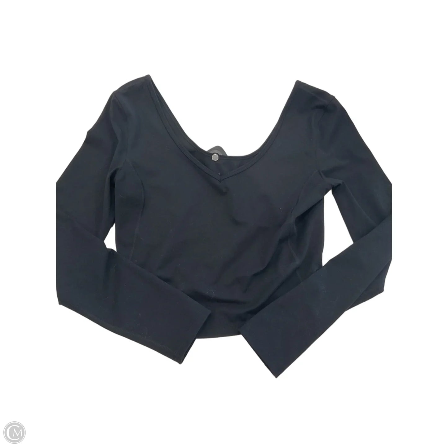 Athletic Top Long Sleeve Crewneck By Clothes Mentor In Black, Size: L