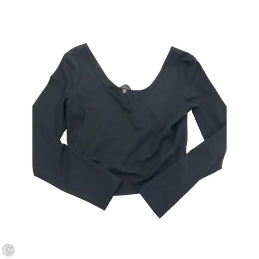 Athletic Top Long Sleeve Crewneck By Clothes Mentor In Black, Size: L