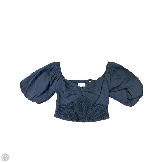 Top Short Sleeve By Clothes Mentor In Navy, Size: S