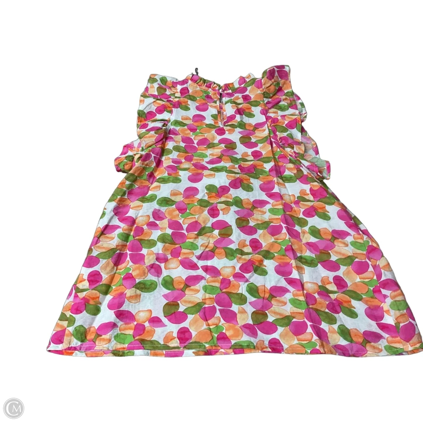 Top Sleeveless By Thml In Green & Pink, Size: Xs