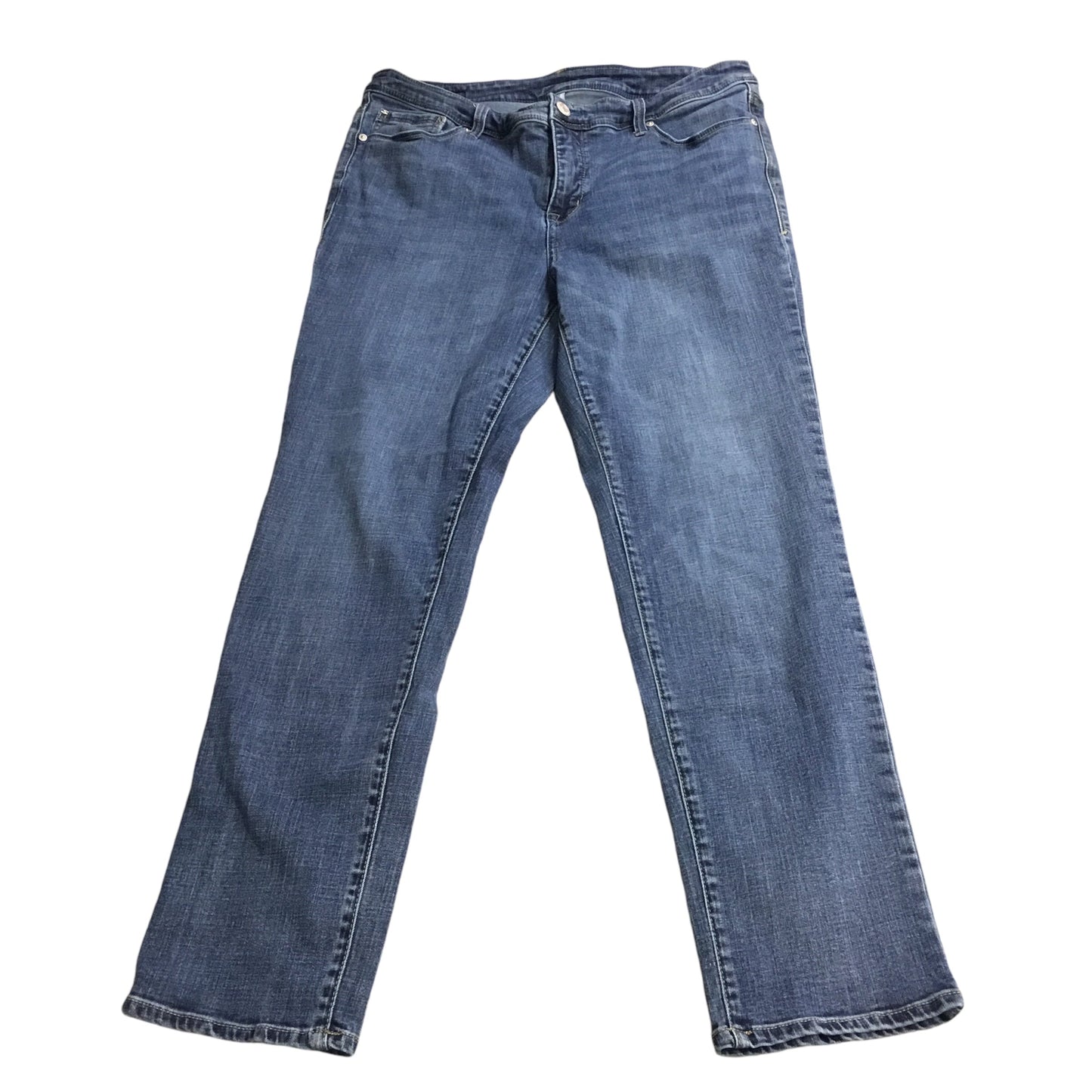 Jeans Straight By Seven 7 In Blue Denim, Size: 16