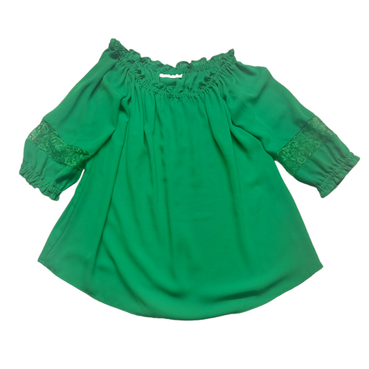 Green Top Short Sleeve New York And Co, Size M
