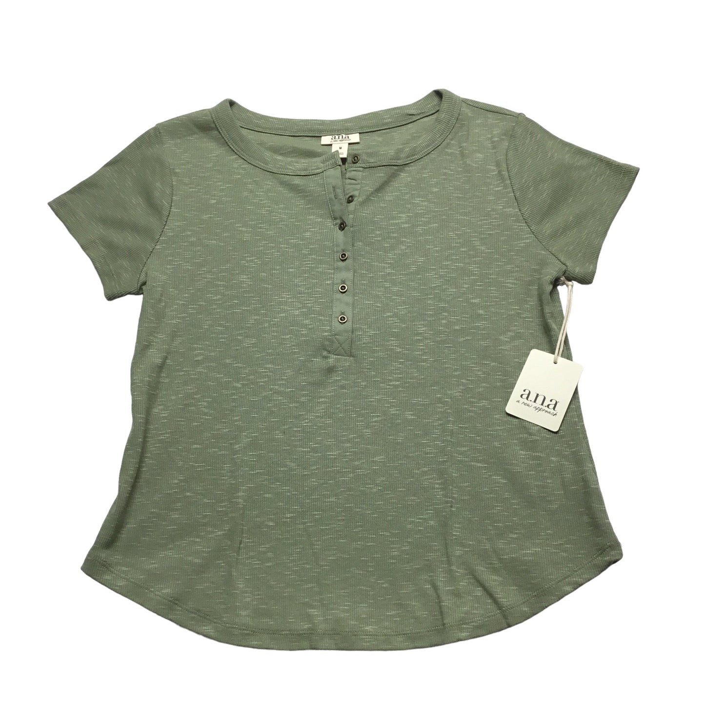 Green Top Short Sleeve Ana, Size M