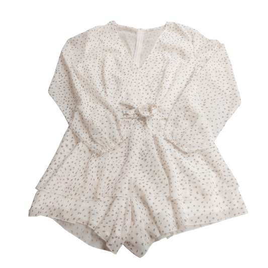 Romper By Cme In Cream, Size: Xl