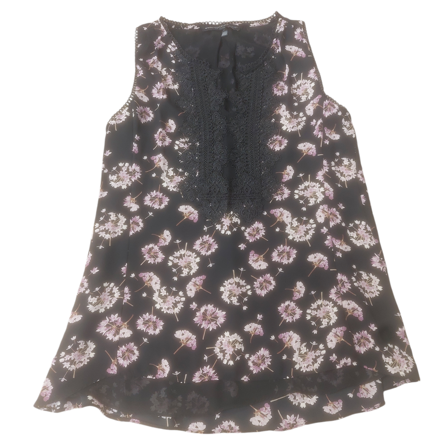 Top Sleeveless By White House Black Market In Black & Purple, Size: Xs