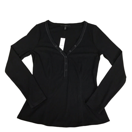 Top Long Sleeve By White House Black Market In Black, Size: S