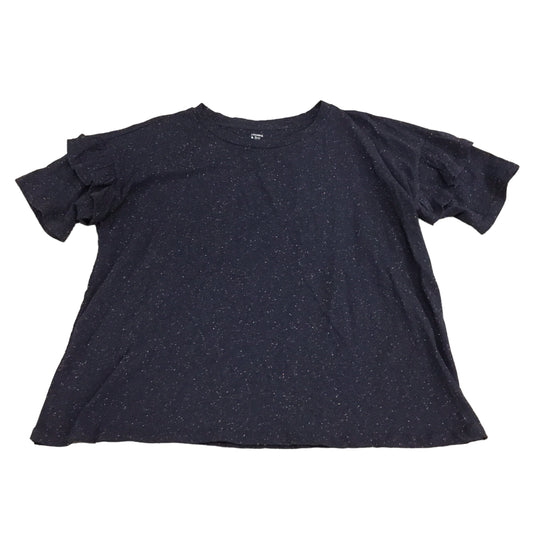 Top 3/4 Sleeve By Croft And Barrow In Navy, Size: Xxl