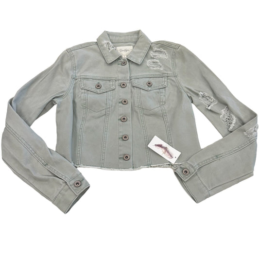 Jacket Denim By Jessica Simpson In Green Denim, Size: S