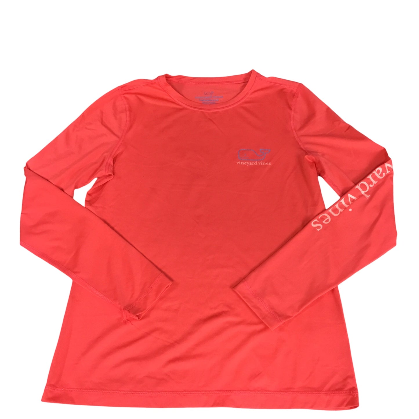 Athletic Top Long Sleeve Crewneck By Vineyard Vines In Coral, Size: S