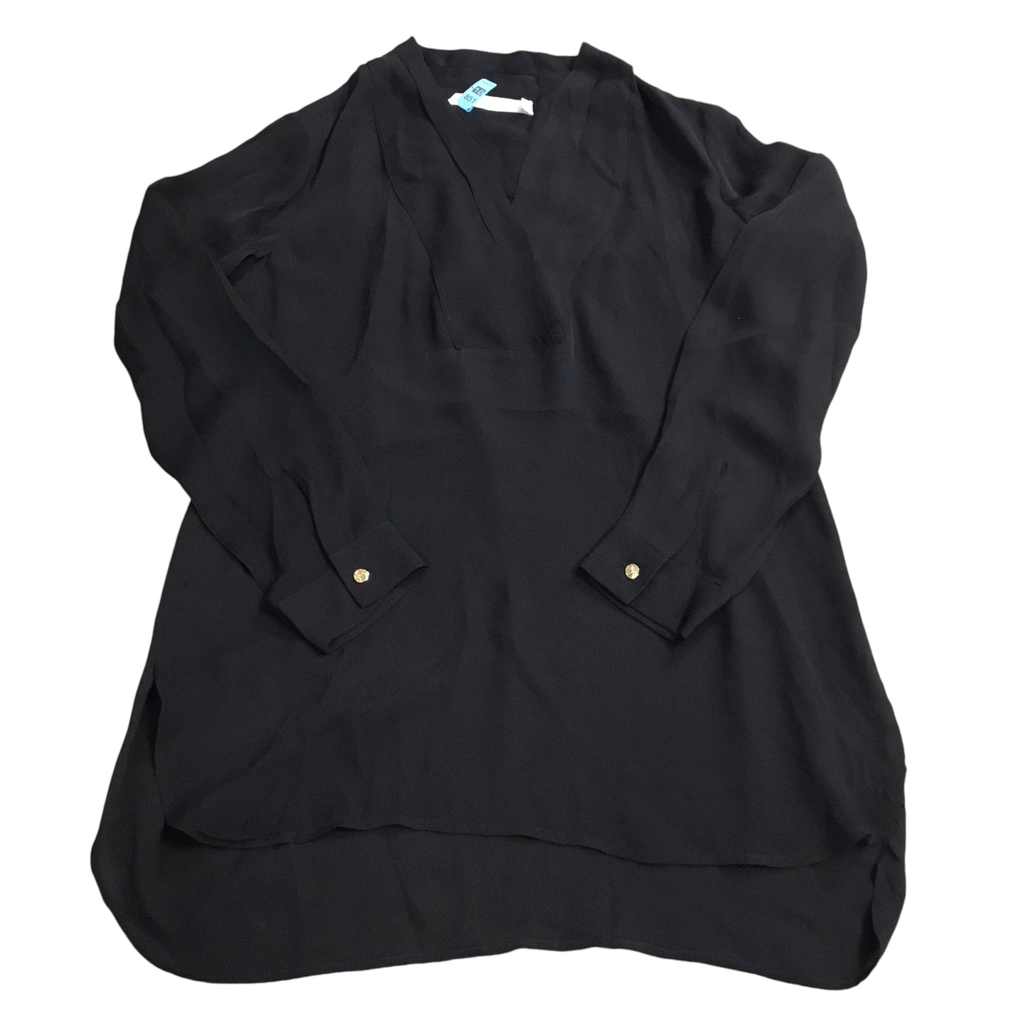 Blouse Long Sleeve By Cmb In Black, Size: M