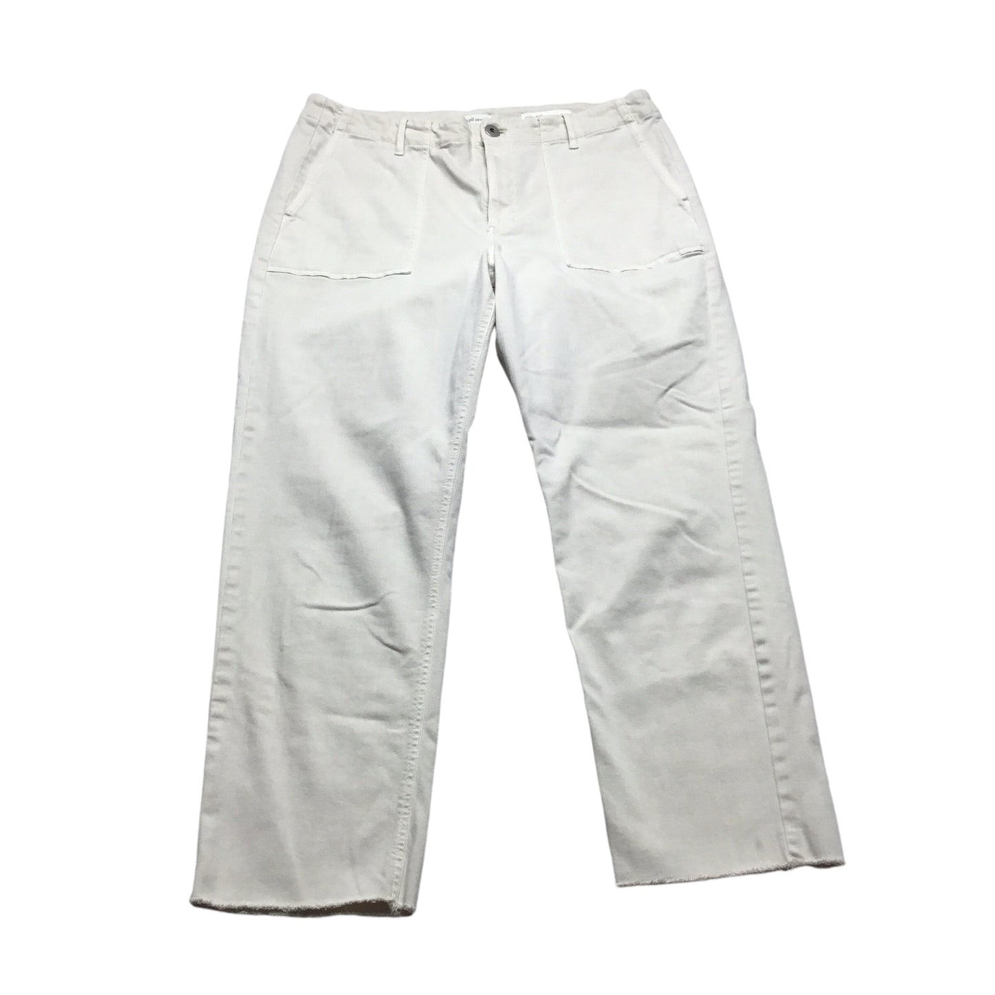 Jeans Straight By J. Jill In White Denim, Size: 14