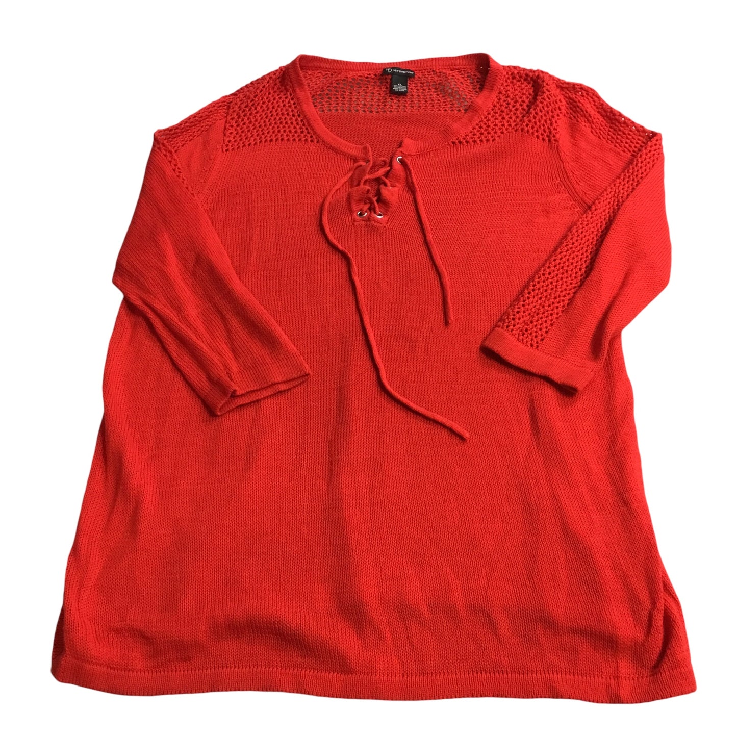 Top Long Sleeve By New Directions In Red, Size: Xl