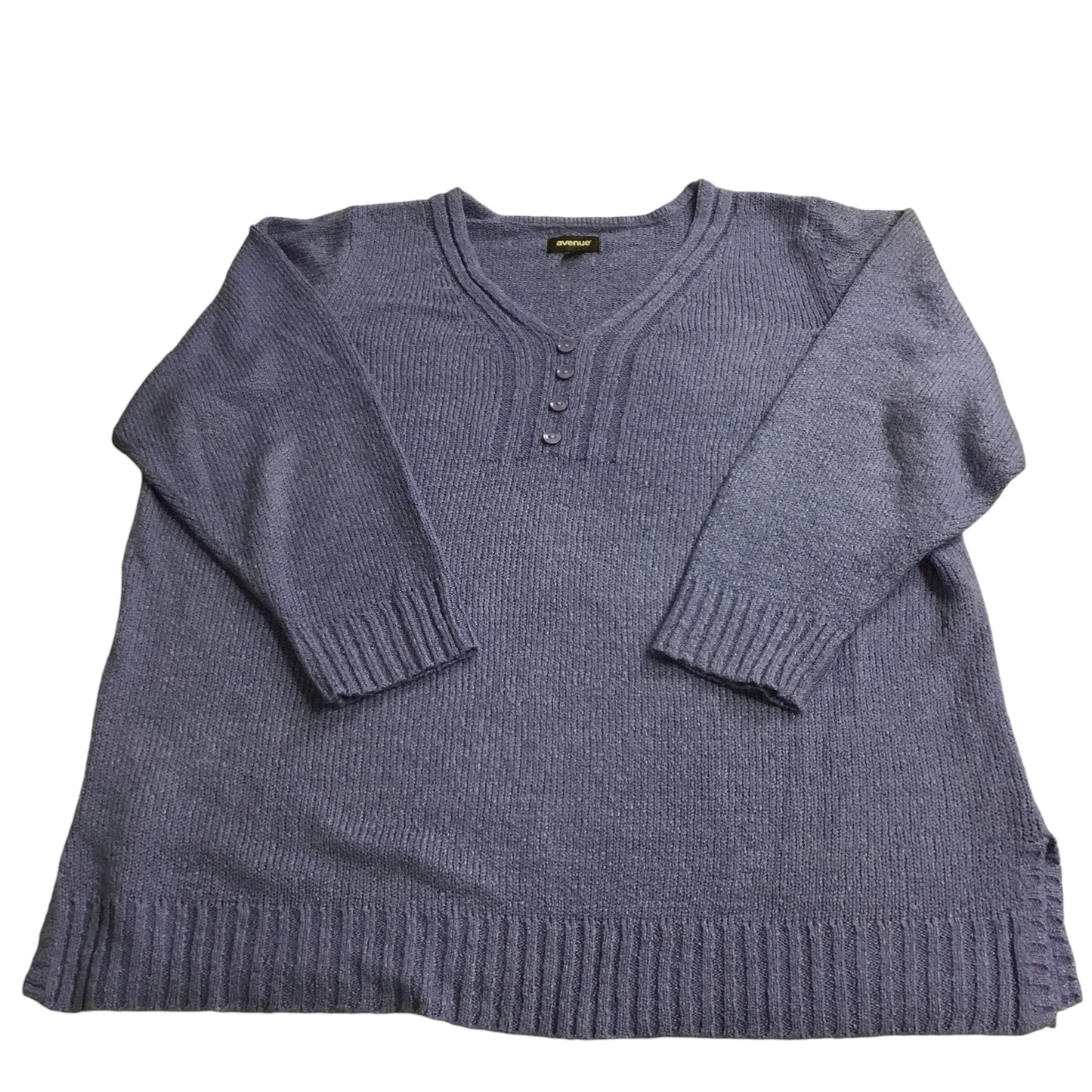 Sweater By Avenue In Blue, Size: 2x