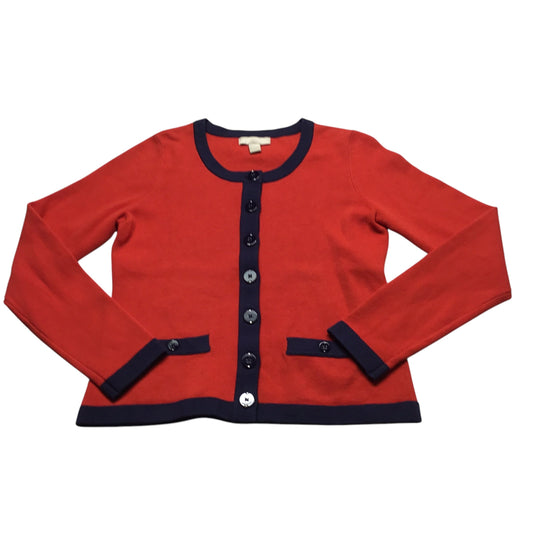 Cardigan By Banana Republic In Blue & Red, Size: M