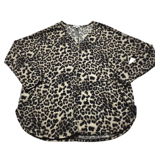 Tunic Long Sleeve By White Birch In Animal Print, Size: M