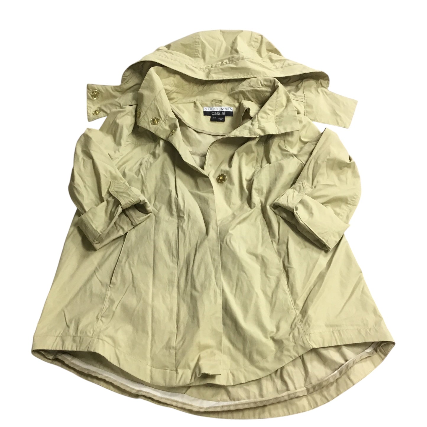 Coat Raincoat By Clothes Mentor In Yellow, Size: S