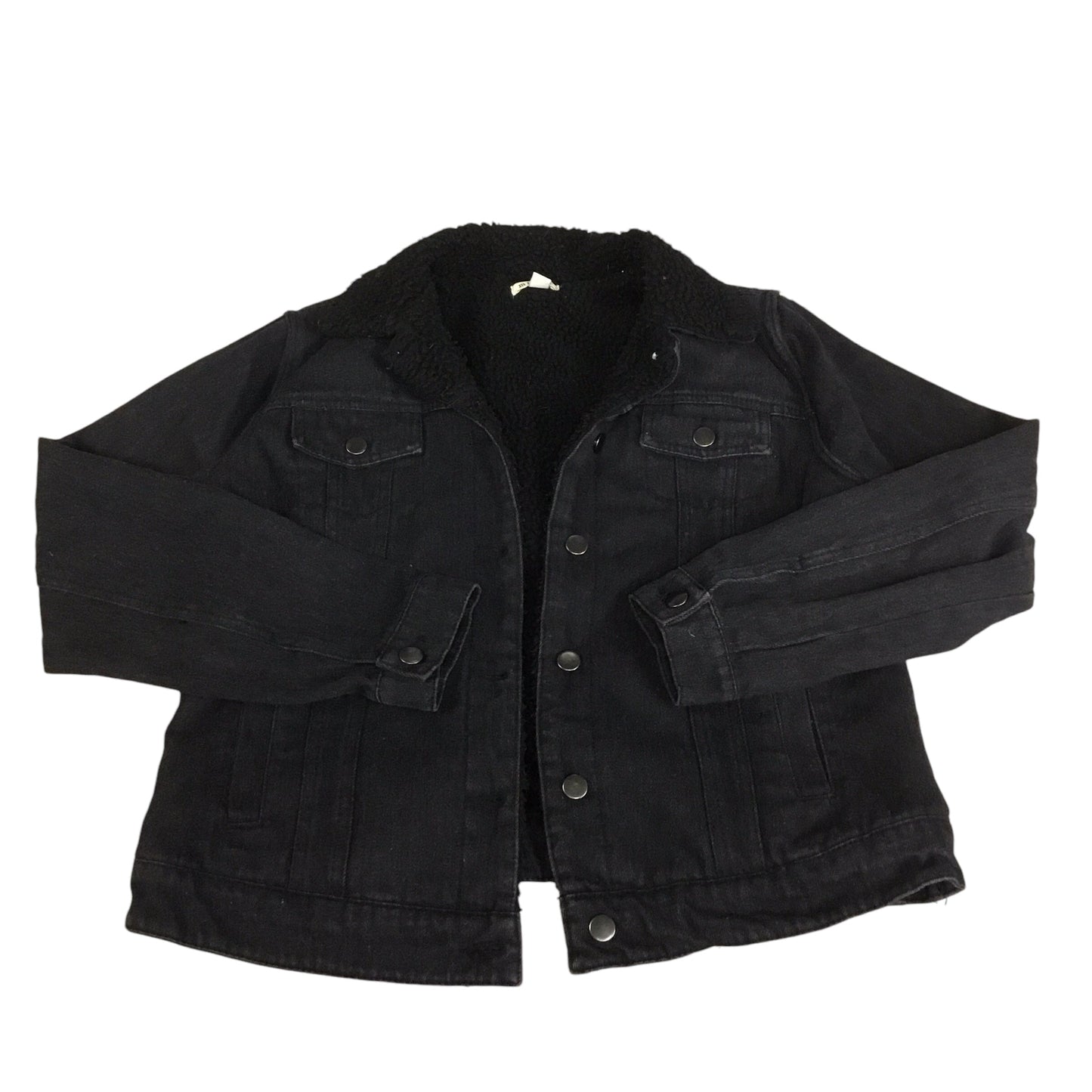 Jacket Denim By Mi Ami In Black Denim, Size: L
