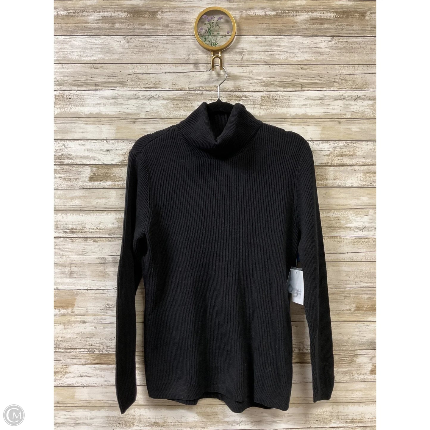 Sweater By Croft And Barrow In Black, Size: M