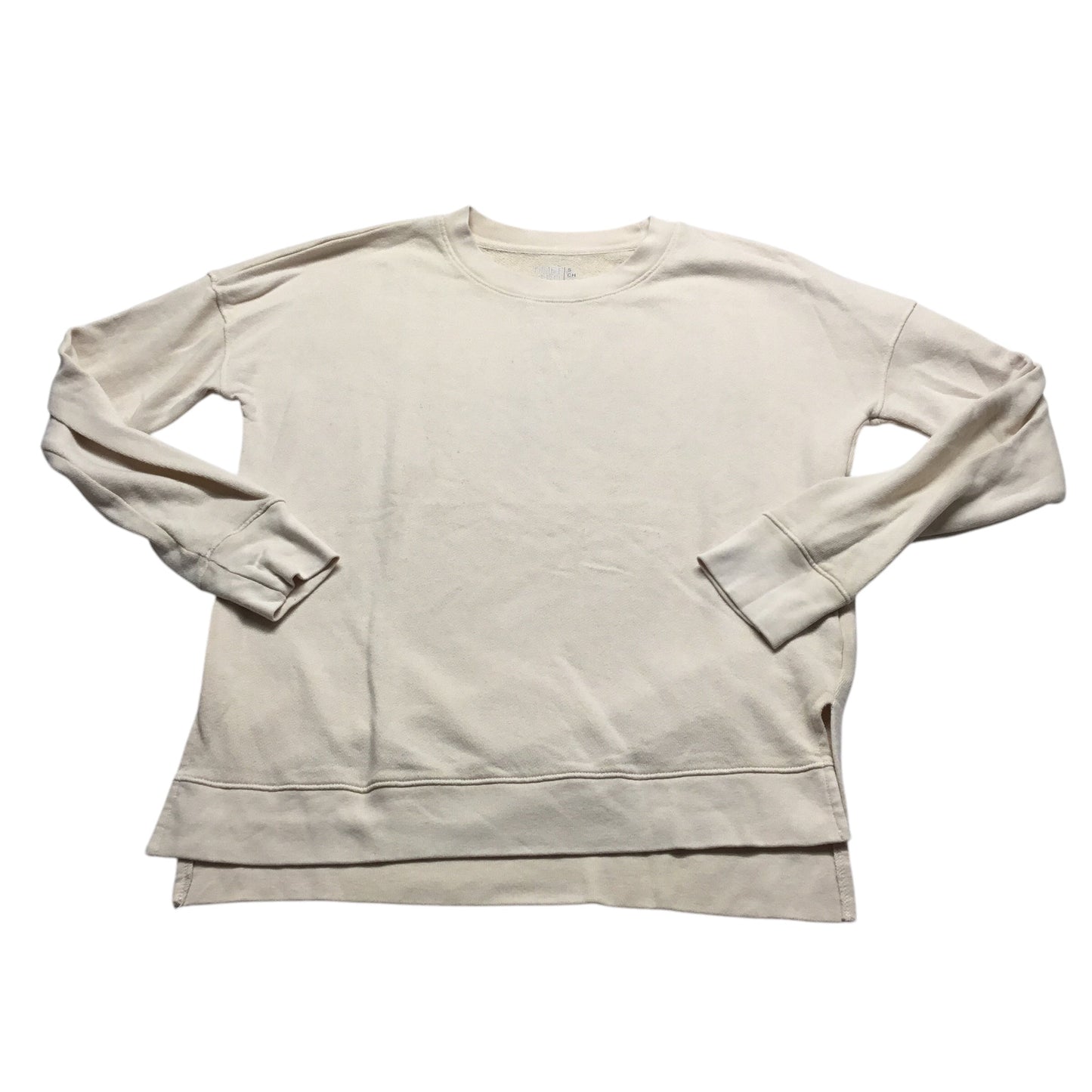 Sweatshirt Crewneck By Time And Tru In Cream, Size: S