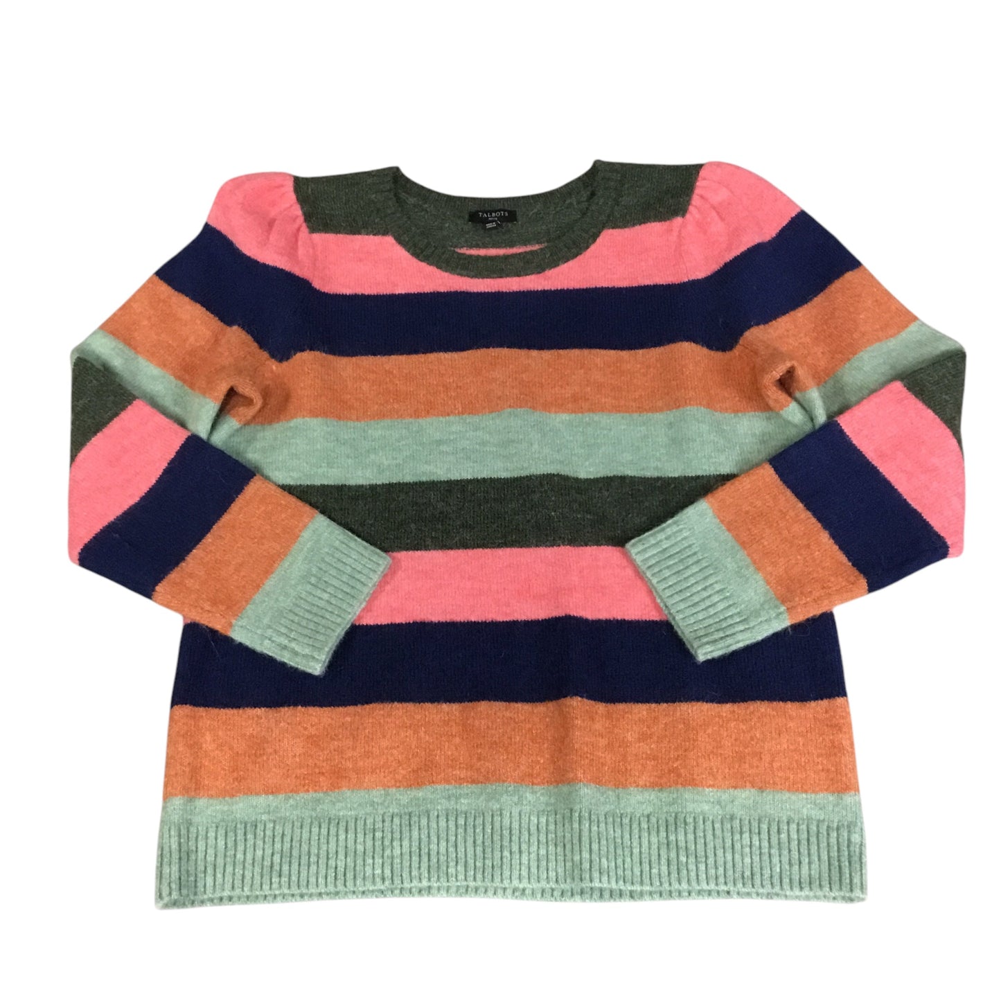 Sweater By Talbots In Striped Pattern, Size: Mp