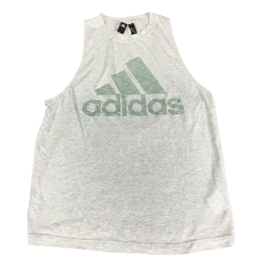 Athletic Tank Top By Adidas In Blue & Green, Size: S