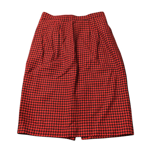 Skirt Midi By Liz Claiborne In Black & Red, Size: 10