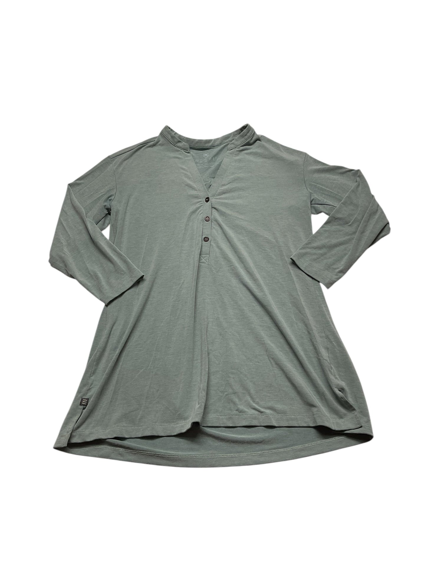 Top Long Sleeve By Clothes Mentor In Green, Size: M