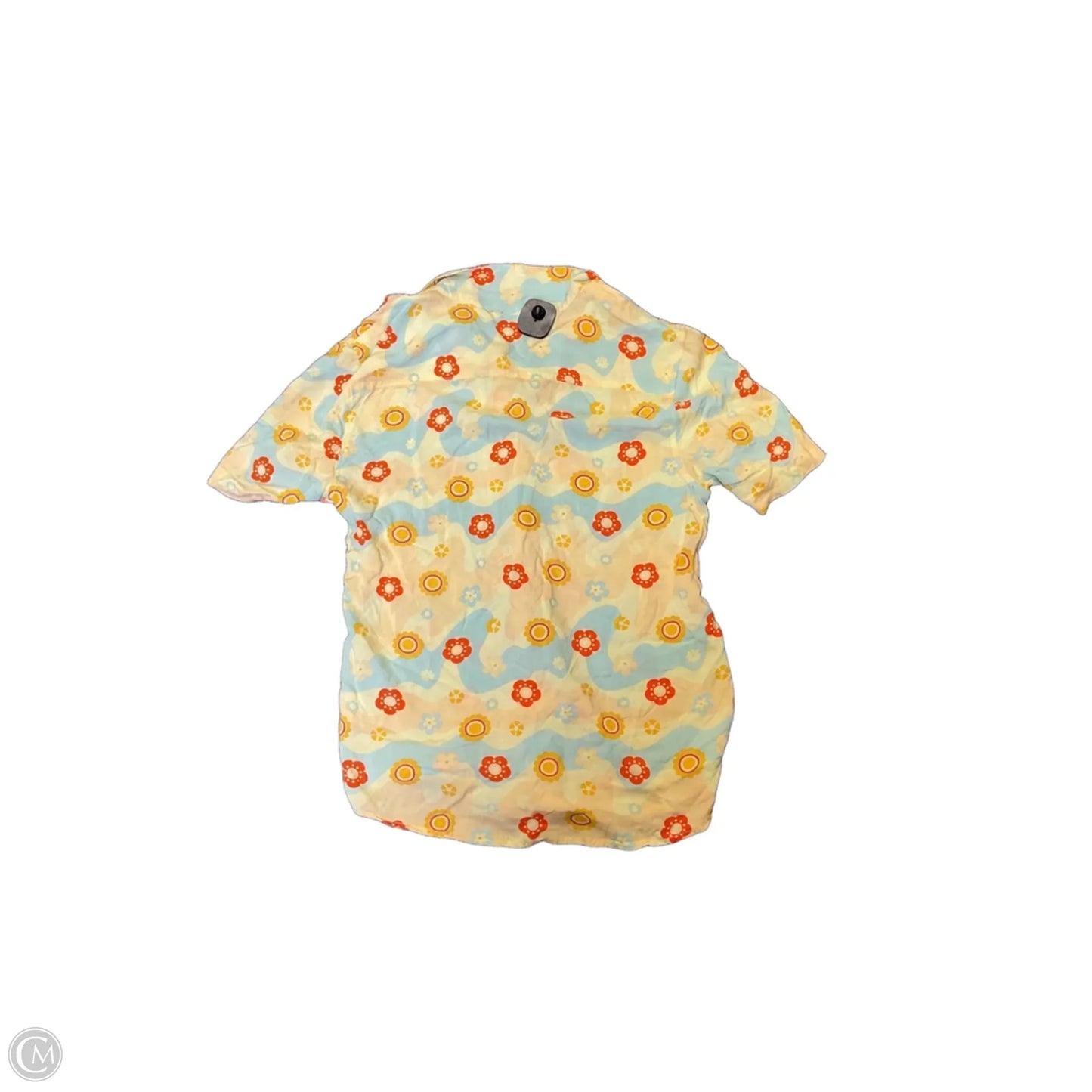 Top Short Sleeve By Earthbound In Floral Print, Size: S