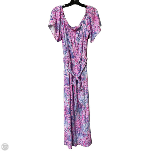 Dress Designer By Lilly Pulitzer In Pink & Purple, Size: Xl