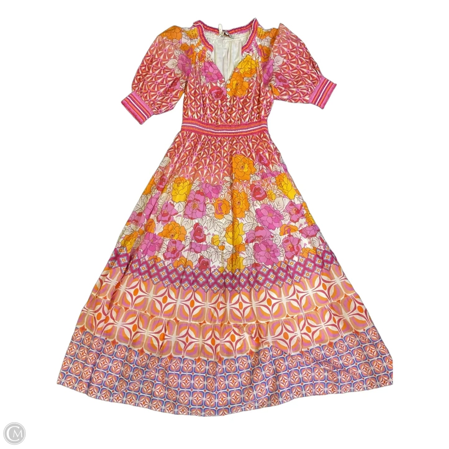 Dress Casual Maxi By Hale Bob In Orange & Pink, Size: S