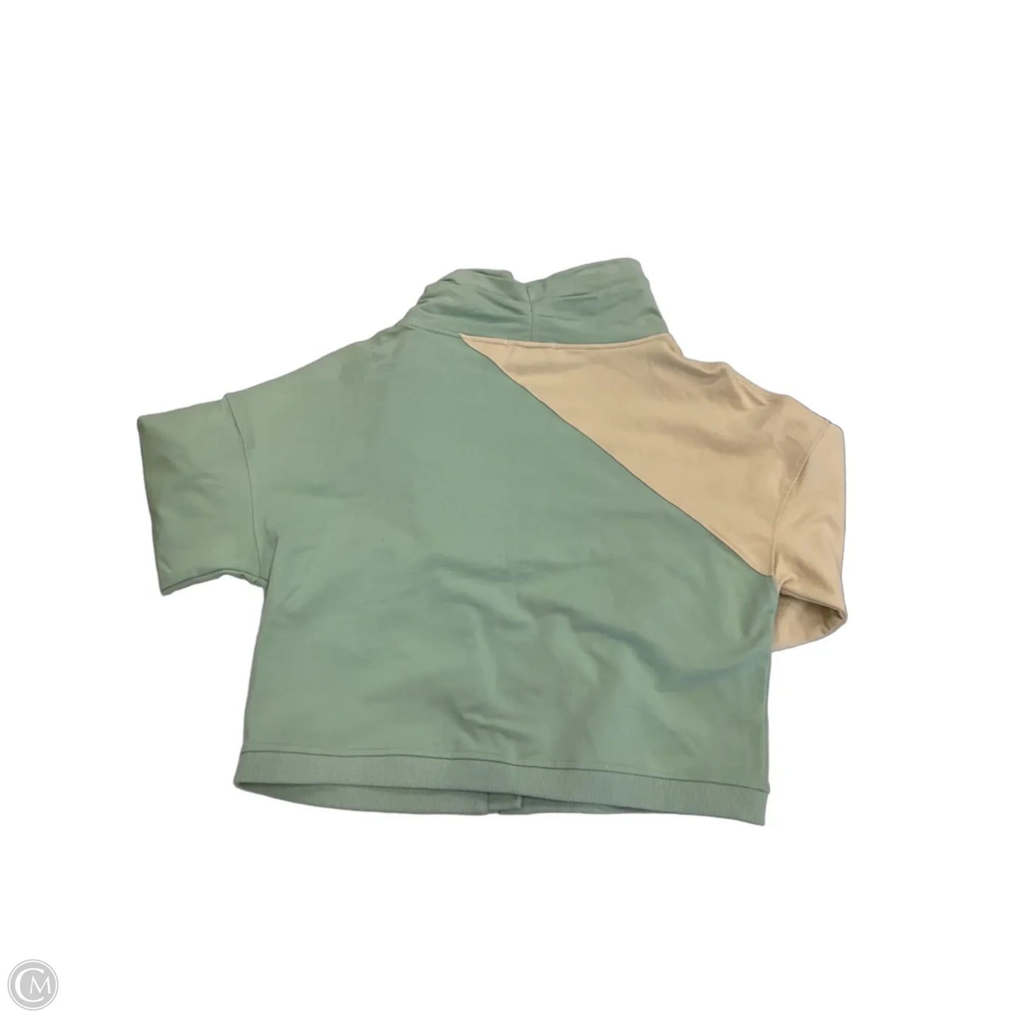 Athletic Jacket By Clothes Mentor In Green & Yellow, Size: L