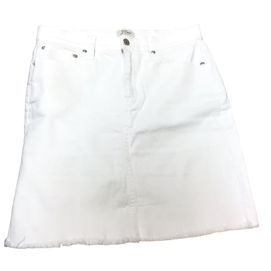 White Skirt Mini & Short J. Crew, Size 4
