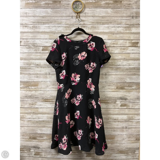 Dress Party Short By Talbots In Black & Pink, Size: M