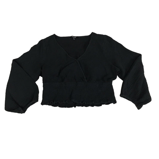 Top Long Sleeve By Madewell In Black, Size: L