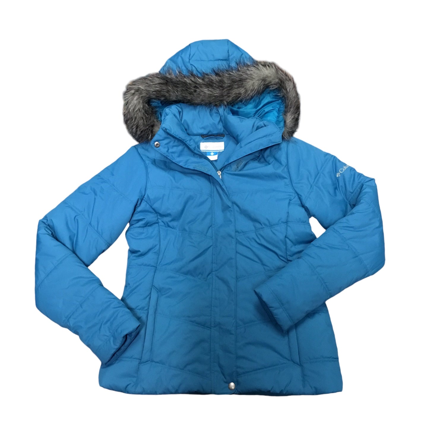 Jacket Puffer & Quilted By Columbia In Blue, Size: S