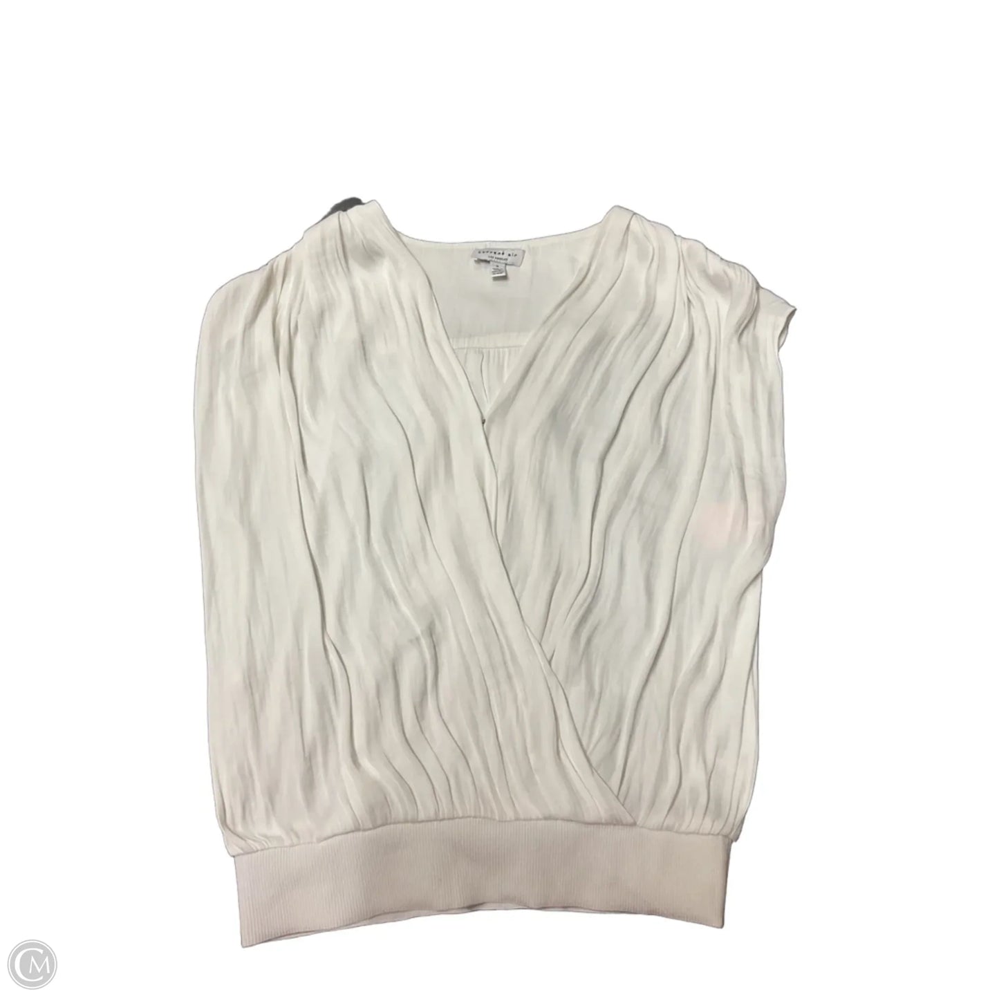 Blouse Short Sleeve By Current Air In White, Size: S
