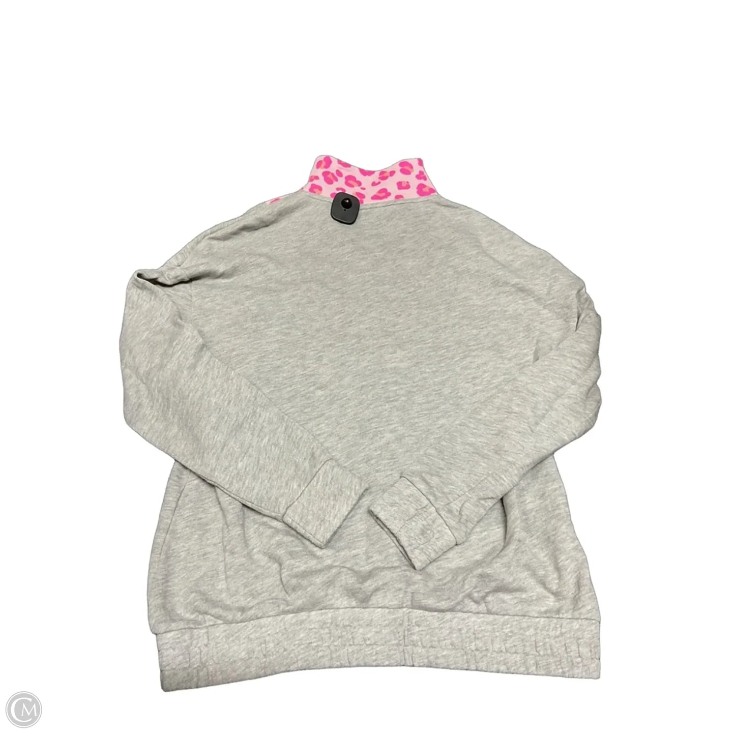 Sweatshirt Collar By Crown And Ivy In Grey & Pink, Size: M