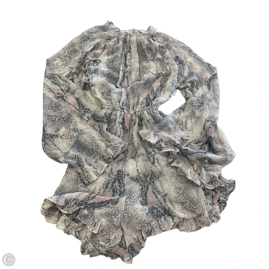 Romper By Karlie In Snakeskin Print, Size: S