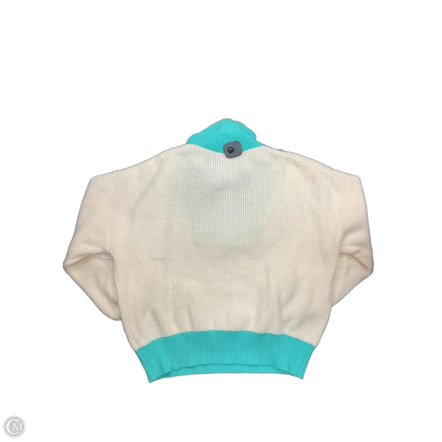 Sweater By Minkpink In Cream & Green, Size: L