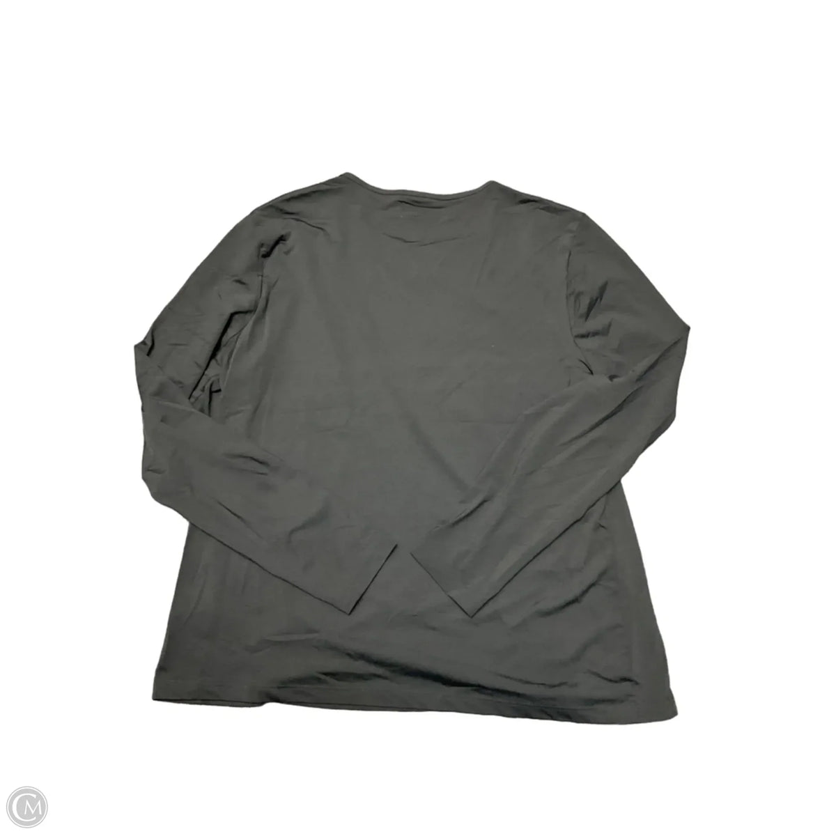 Top Long Sleeve Basic By Lands End In Black, Size: L