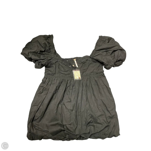 Tunic Short Sleeve By Free People In Black, Size: S