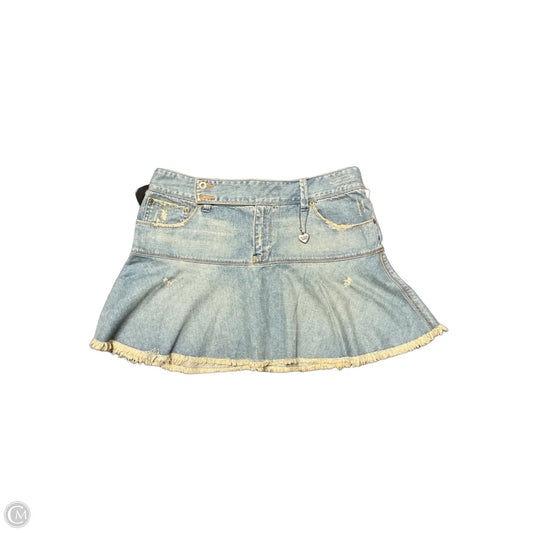Skirt Mini & Short By Polo Ralph Lauren In Blue Denim, Size: 8